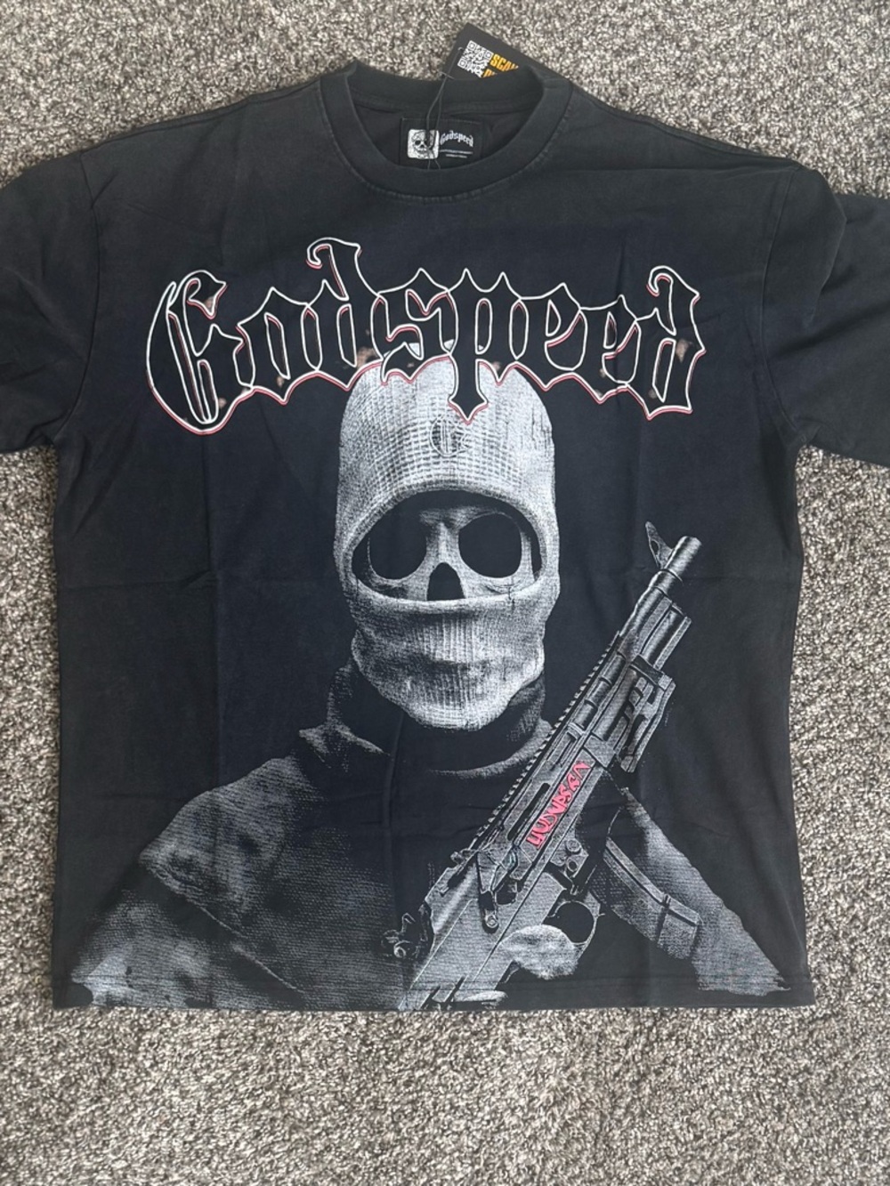 Godspeed Graphic Black Dress Shirt - Men